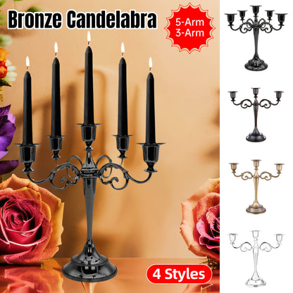 3/5 Arms Alloy Candle Holder Stand Candlesticks Candelabra Wedding Home Decor AU
