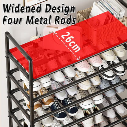 8 Tier Shoe Rack Large Capacity 24 Pair Tall Shoe Organizer Sturdy Storage AU