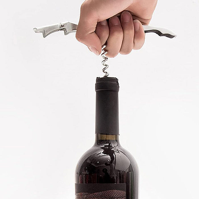3 Pcs Folding Bottle Openers with Corkscrews
