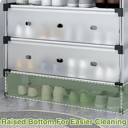 7Tier Shoe Rack Storage Organizer Stand Shelves Adjustable Shoes Holder for Home