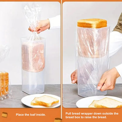Bread Keeper Loaf Storage Container Vertical Bread Box Bin with Sealed Lid