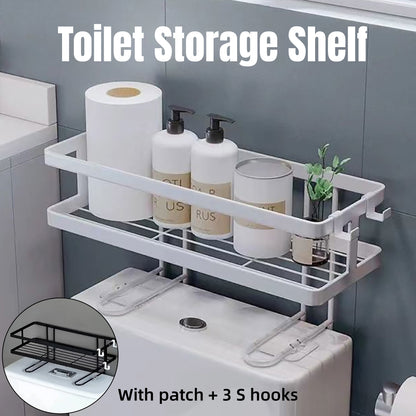 Storage Rack 1Tier Space Saver Over The Toilet Steel Bathroom Shelf Organizer AU