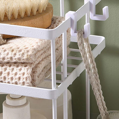Storage Rack 1Tier Space Saver Over The Toilet Steel Bathroom Shelf Organizer AU