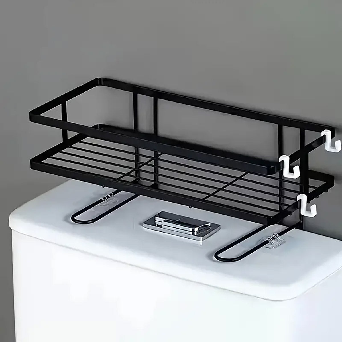 Storage Rack 1Tier Space Saver Over The Toilet Steel Bathroom Shelf Organizer AU
