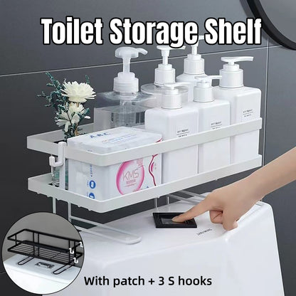 Storage Rack 1Tier Space Saver Over The Toilet Steel Bathroom Shelf Organizer AU
