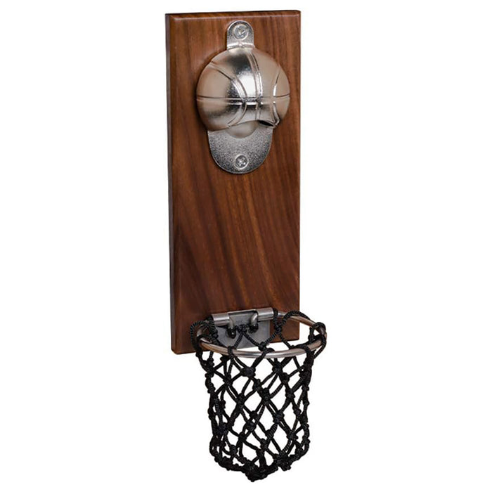 Bottle Opener with Basketball Cap Catcher