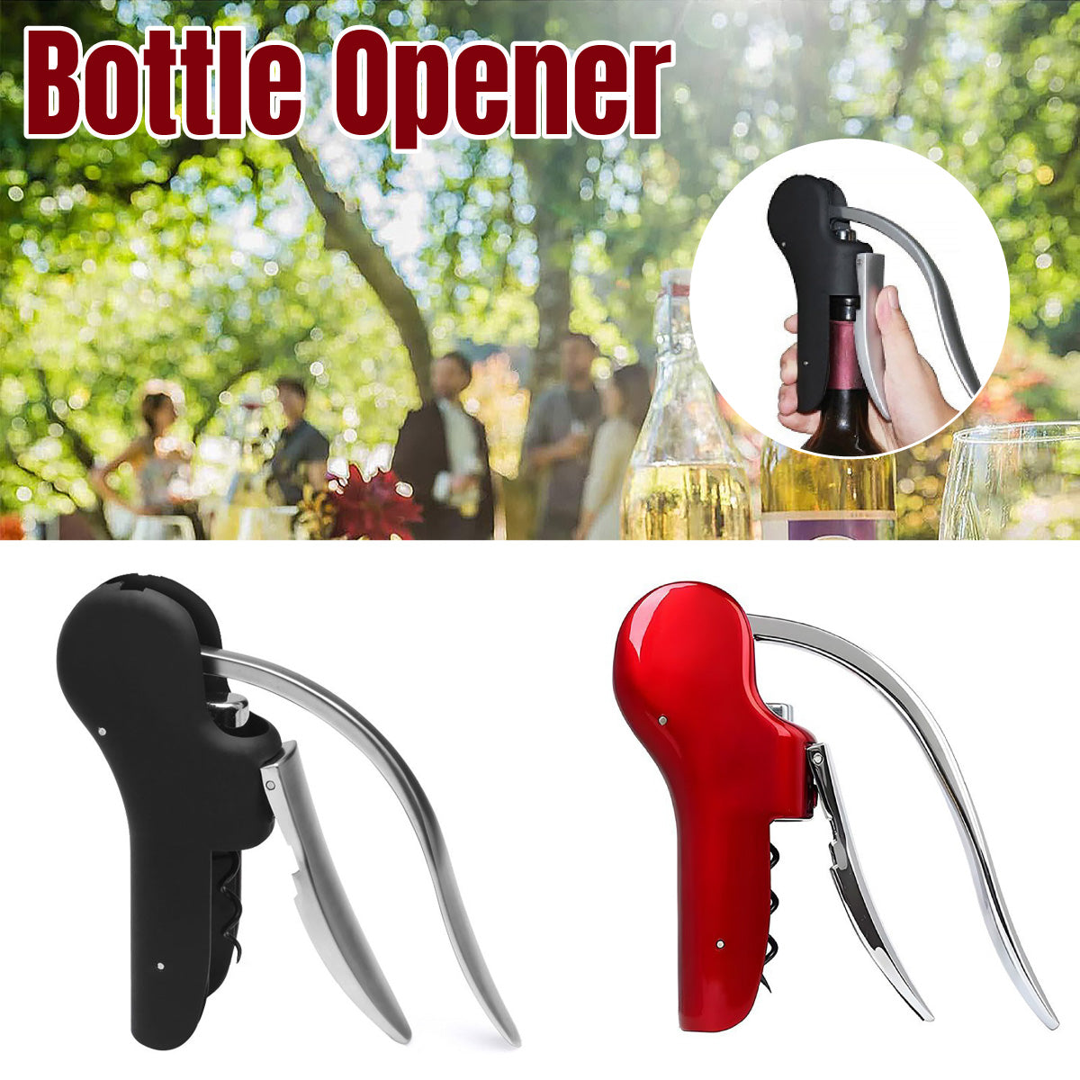 Goose Shaped Wine Bottle Opener Zinc Alloy Quick Corkscrew Bar Kitchen Tool  AU