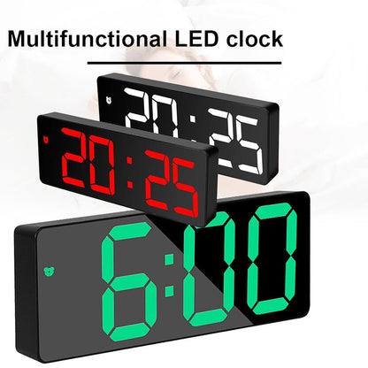 LED Digital Alarm Clock Large Display Dual Power Options Home Office Decor AU