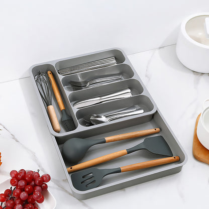 Expandable Cutlery Drawer Organizer Adjustable Kitchen Utensil Tray