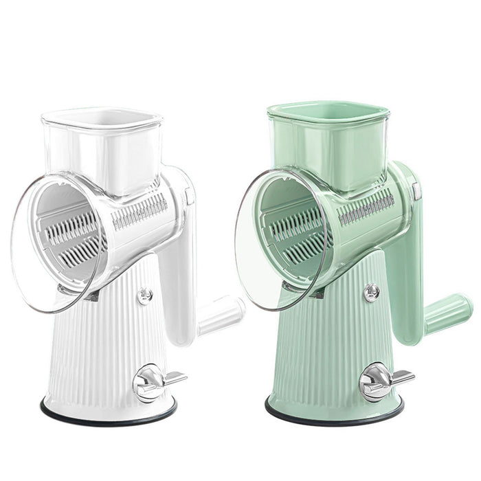 Vegetable Drum Slicer with Hand Crank Handle