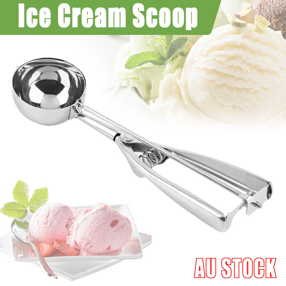 Stainless Steel Ice Cream Scoop with Trigger Release 6cm