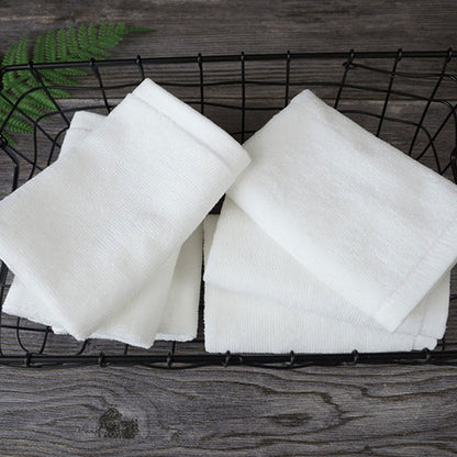 6 Pcs Hotel Cotton Face Towel White Soft Square Cloth