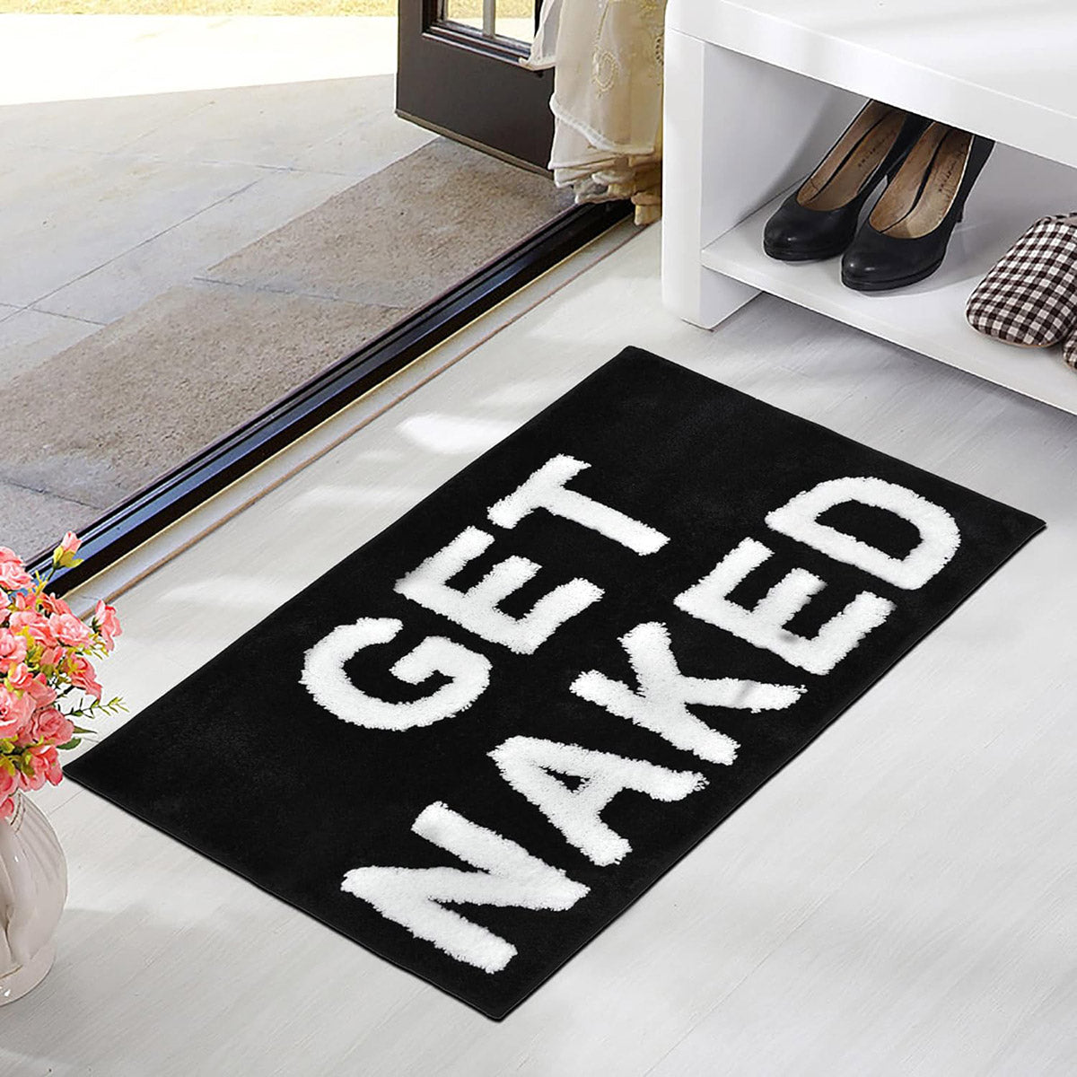 Non-Slip Absorbent Bathroom Floor Mat Soft Washable Rug