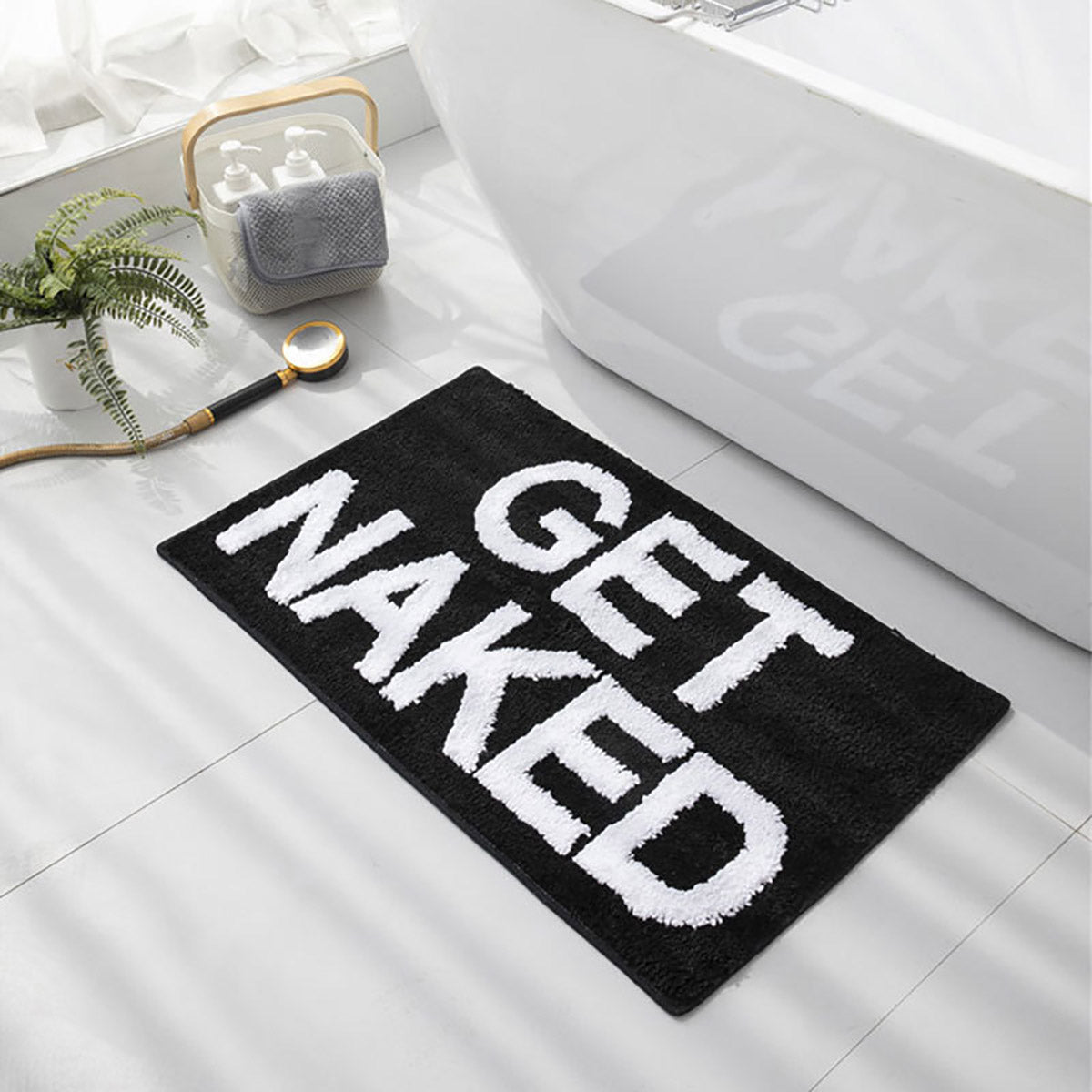 Non-Slip Absorbent Bathroom Floor Mat Soft Washable Rug
