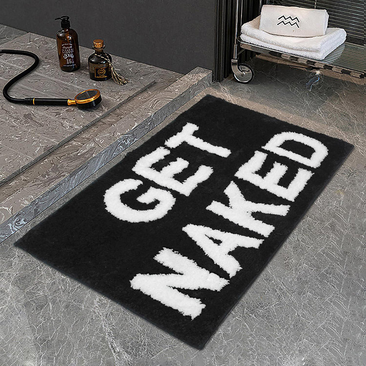 Non-Slip Absorbent Bathroom Floor Mat Soft Washable Rug