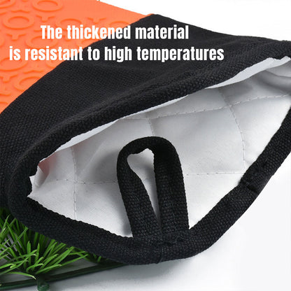 2pcs Insulated Oven Mitts Heat Resistant Gloves for Kitchen Household Use AU