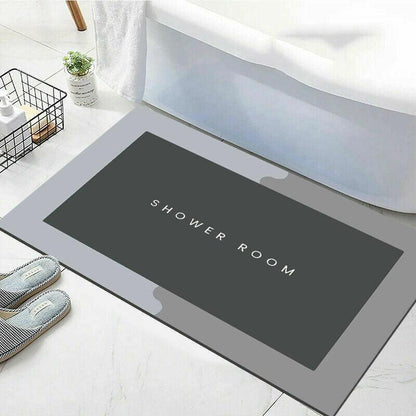 Super Absorbent Non-Slip Bath Mat Quick-Drying PVC Velvet