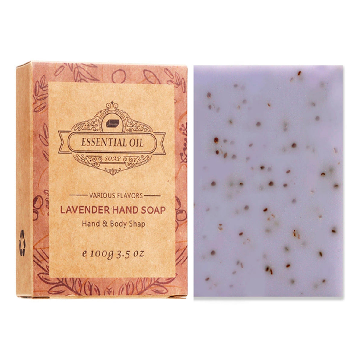 Seaweed Exfoliating Body Soap Bar 2pcs Botanical Scrub Cleanser