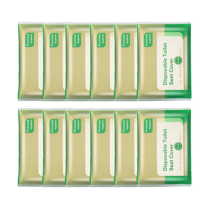 10PCS Disposable Soluble Water Toilet Seat Cover Travel Portable Hygiene Mat