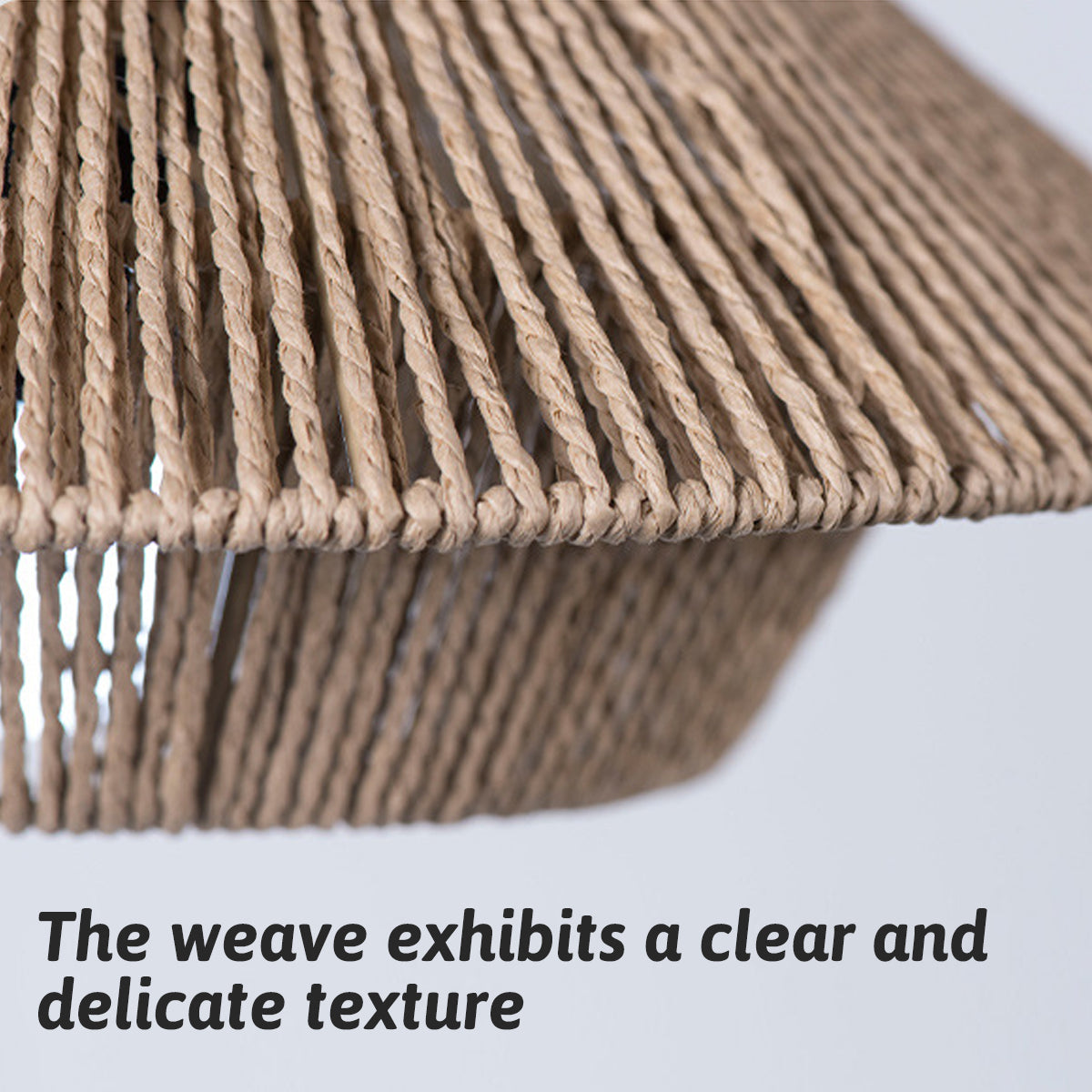Woven Paper Rope Lampshade for Ceiling Pendant Light