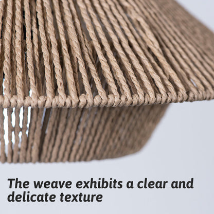 Woven Paper Rope Lampshade for Ceiling Pendant Light