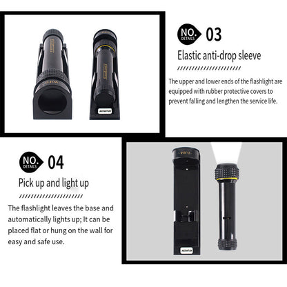 LED Wall Mounted Emergency Flashlight for Hotel Guest Room