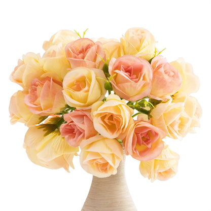 2pcs Artificial Rose Bouquet Valentine's Day Gift Fake Flowers Wedding Decor