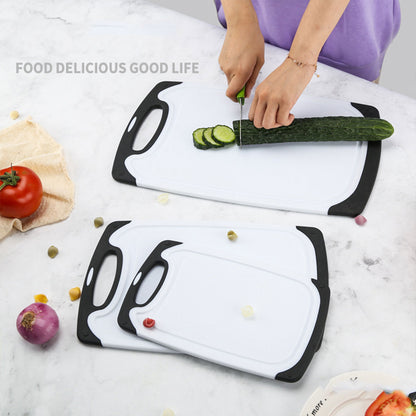 3pcs Wheat Straw Plastic Cutting Board Set Eco-Friendly Chopping Board Kitchen