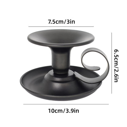 2pcs European Iron Candle Holders for Candlelight Dinner Decorative Lighting