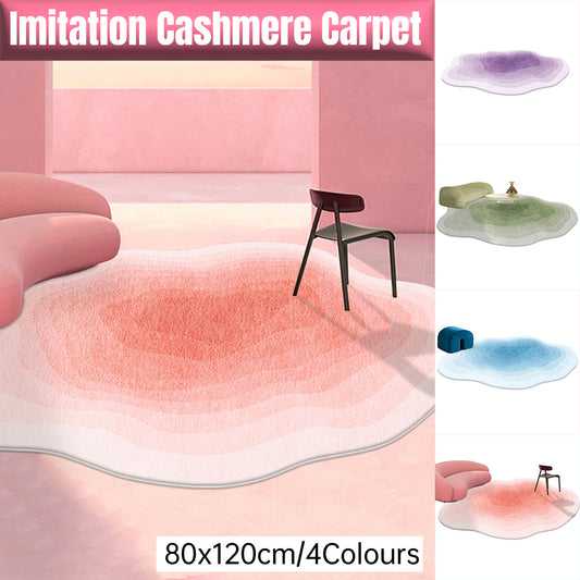 Fresh Ins Style Shaped Cashmere Carpet Bedroom Study Living Room Full Blanket Cloakroom Dressing Table Anti-slip Blanket