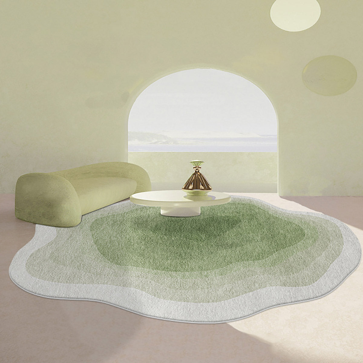 Fresh Ins Style Shaped Cashmere Carpet Bedroom Study Living Room Full Blanket Cloakroom Dressing Table Anti-slip Blanket