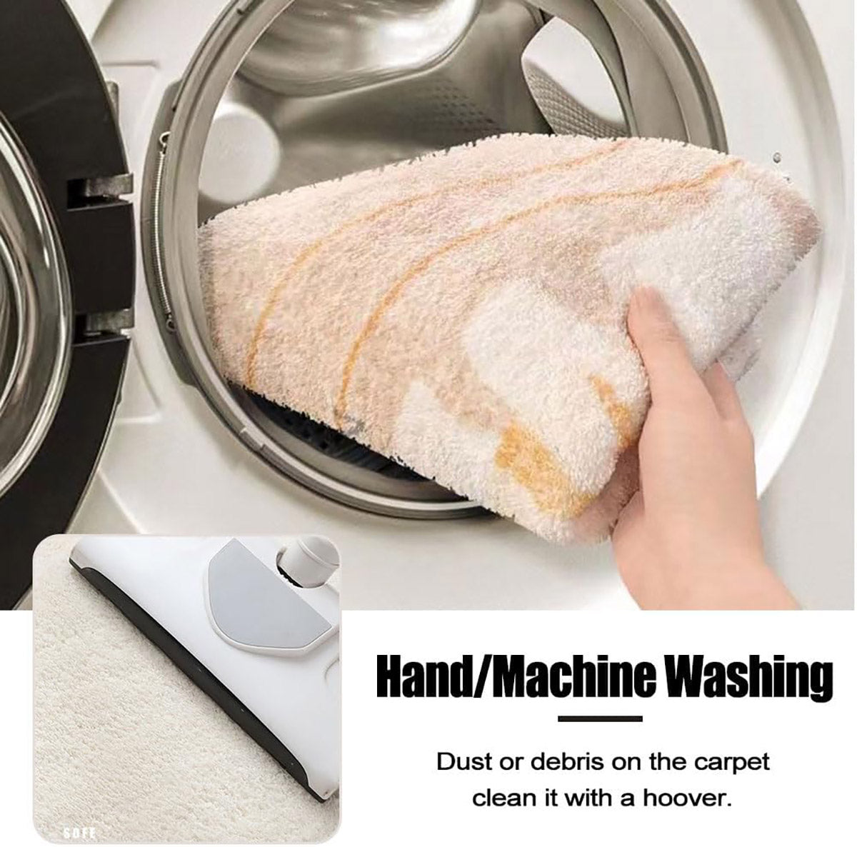 Fresh Ins Style Shaped Cashmere Carpet Bedroom Study Living Room Full Blanket Cloakroom Dressing Table Anti-slip Blanket