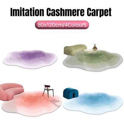 Fresh Ins Style Shaped Cashmere Carpet Bedroom Study Living Room Full Blanket Cloakroom Dressing Table Anti-slip Blanket