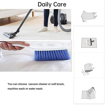 Fresh Ins Style Shaped Cashmere Carpet Bedroom Study Living Room Full Blanket Cloakroom Dressing Table Anti-slip Blanket