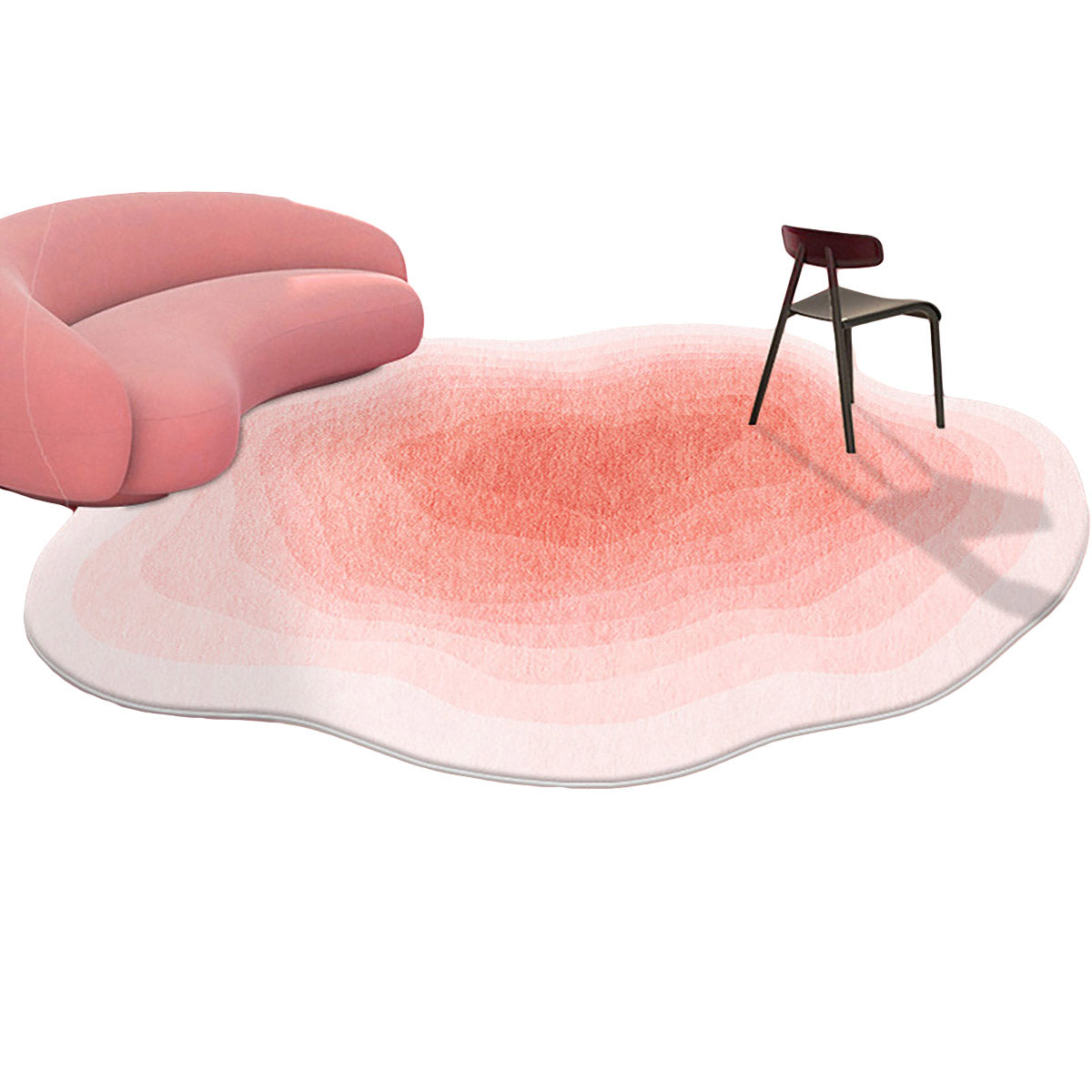 Fresh Ins Style Shaped Cashmere Carpet Bedroom Study Living Room Full Blanket Cloakroom Dressing Table Anti-slip Blanket