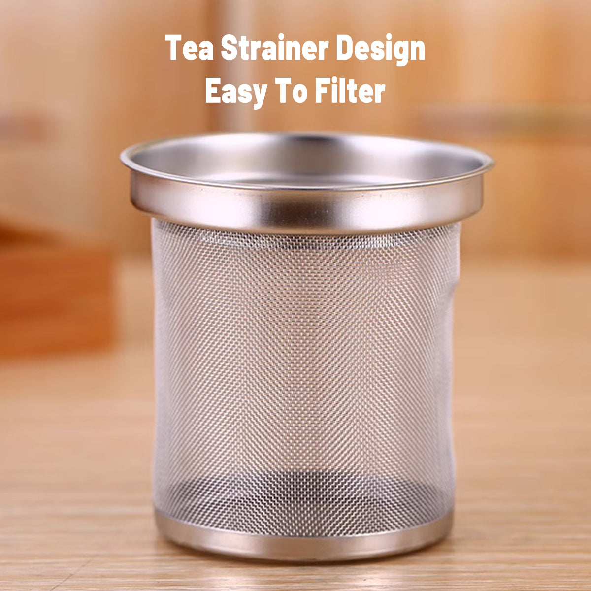 Thickened Stainless Steel Teapot Kettle with Built-in Strainer