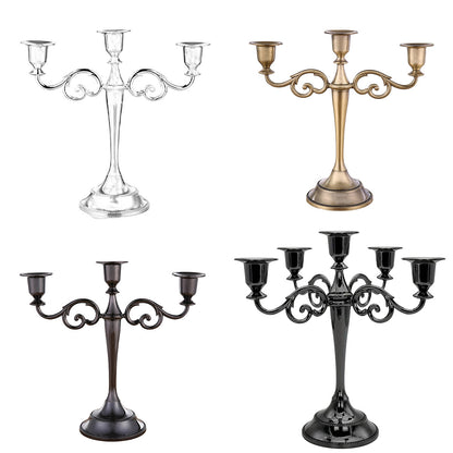 3/5 Arms Alloy Candle Holder Stand Candlesticks Candelabra Wedding Home Decor AU