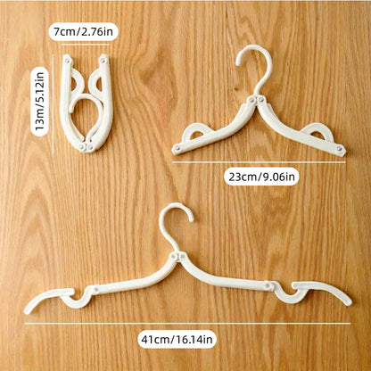 8 Pcs Portable Foldable Clothes Hangers with Storage Bag