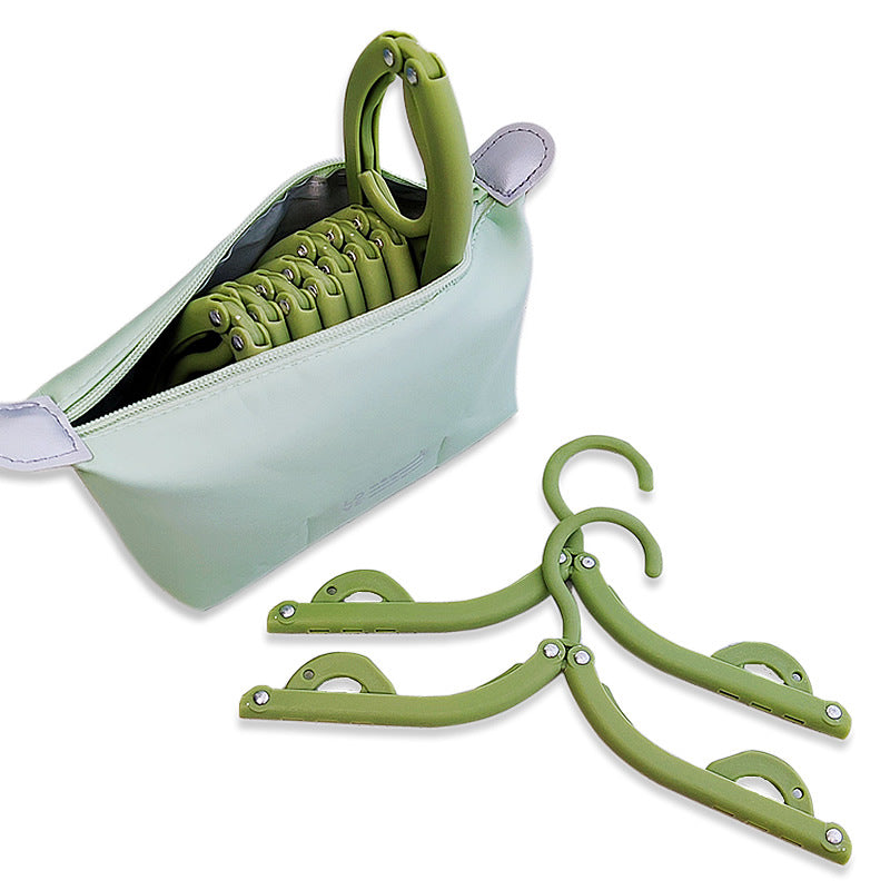 8 Pcs Portable Foldable Clothes Hangers with Storage Bag