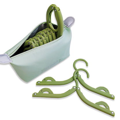8 Pcs Portable Foldable Clothes Hangers with Storage Bag