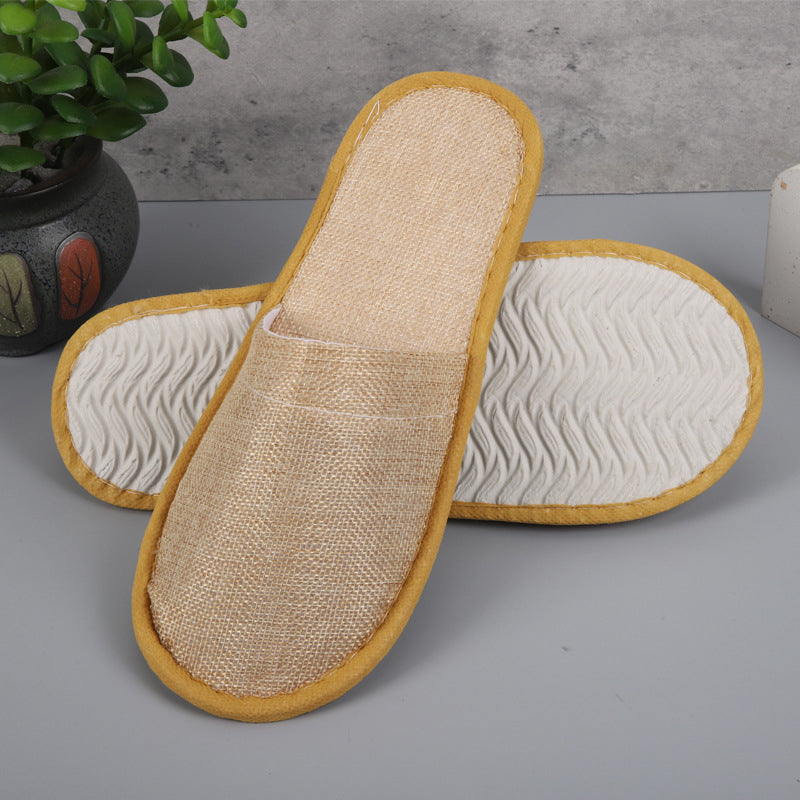 50 Pairs Disposable Closed Toe Slippers for Hotel Spa Guest