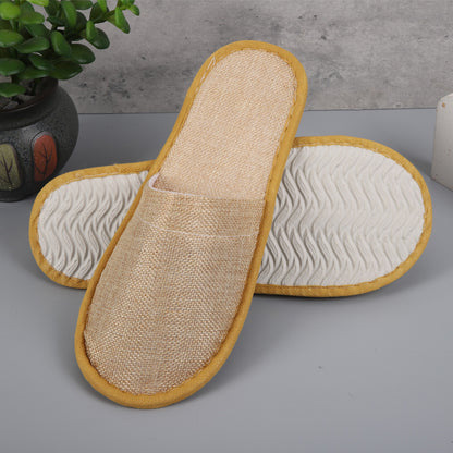 50 Pairs Disposable Closed Toe Slippers for Hotel Spa Guest