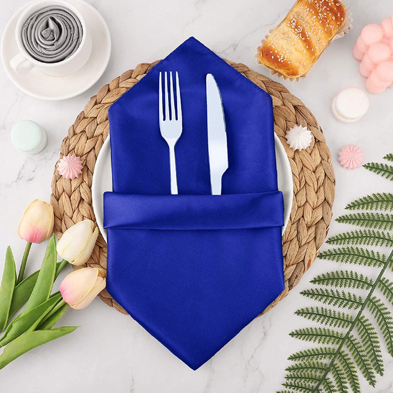 50 Pcs Polyester Square Cloth Napkins for Wedding Dining