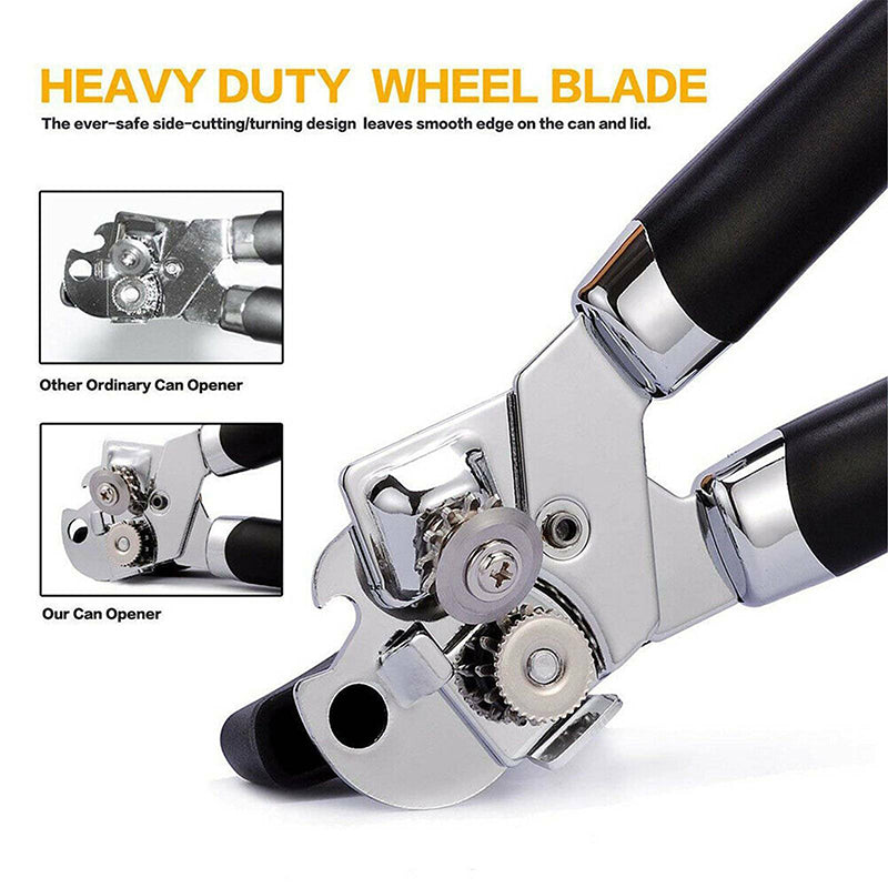 3-in-1 Can and Bottle Opener Stainless Steel Heavy Duty