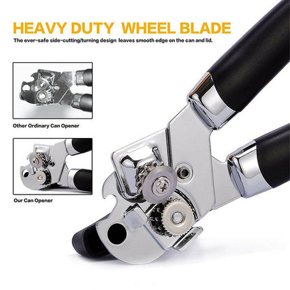 3-in-1 Can and Bottle Opener Stainless Steel Heavy Duty