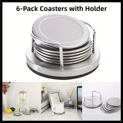 Stainless Steel Round Heat Insulation Mat with Non-Slip Base