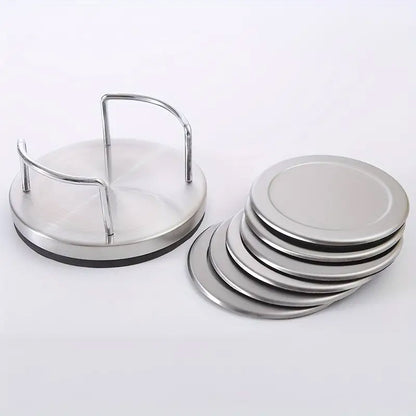 Stainless Steel Round Heat Insulation Mat with Non-Slip Base