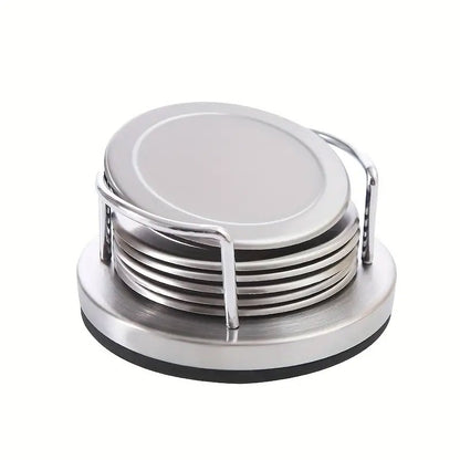 Stainless Steel Round Heat Insulation Mat with Non-Slip Base