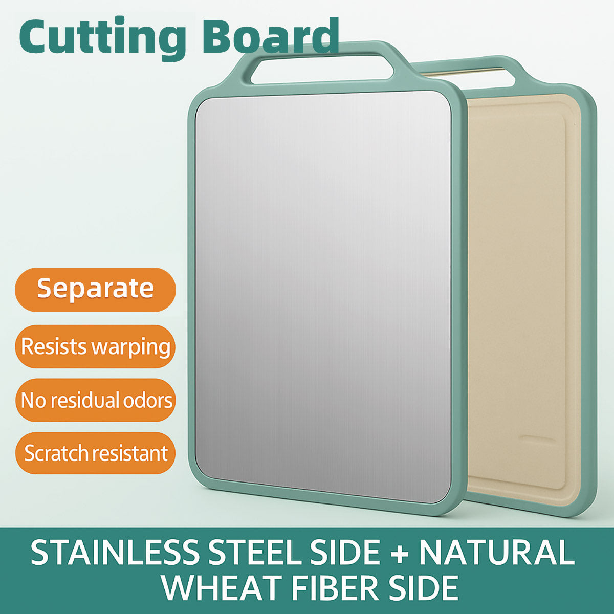 Household Kitchen Cutting Board Multi-Functional Double-Sided Cutting Board AU