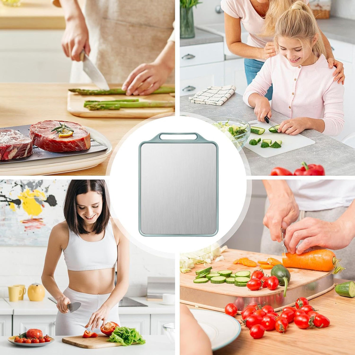 Household Kitchen Cutting Board Multi-Functional Double-Sided Cutting Board AU